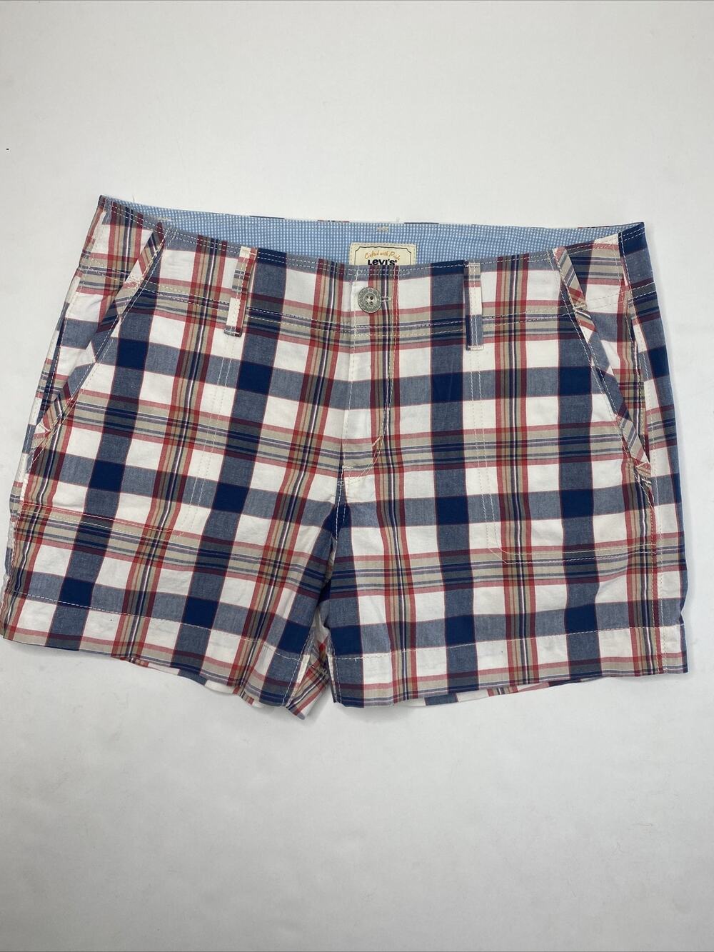 Levi's Bermuda Shorts Women's Size 4 Multicolor Plaid
